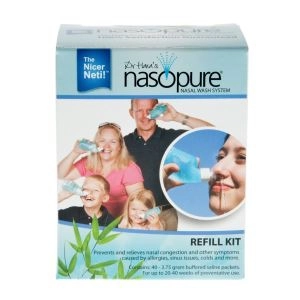 Bộ 40 gói muối rửa mũi, xoang Nasopure Refill Kit 3.75 gr