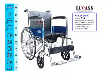 Xe lăn tiêu chuẩn Lucass X75